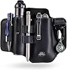 VIPERADE PJ35 Multitool Sheath for Belt, Leather EDC Pocket Organizer for Men, EDC Leather Sheath, EDC Belt Organizer