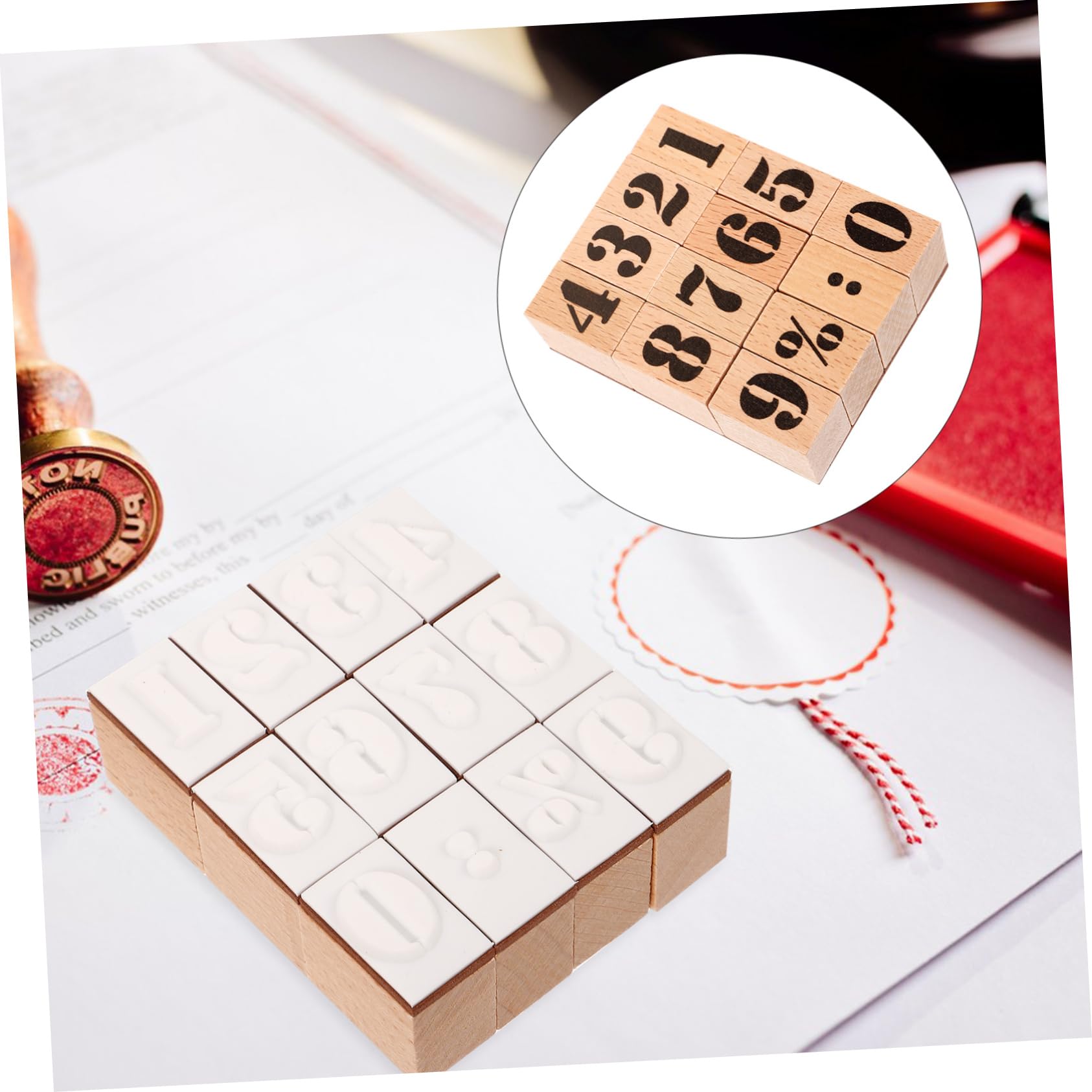 Operitacx 5sätze Holzstempel Mit Vintage Zahlen Und Buchstaben Für Scrapbooking Handwerk Und Karten Langlebig Und Kreative Bastelwerkzeuge Für Persönliche Designs