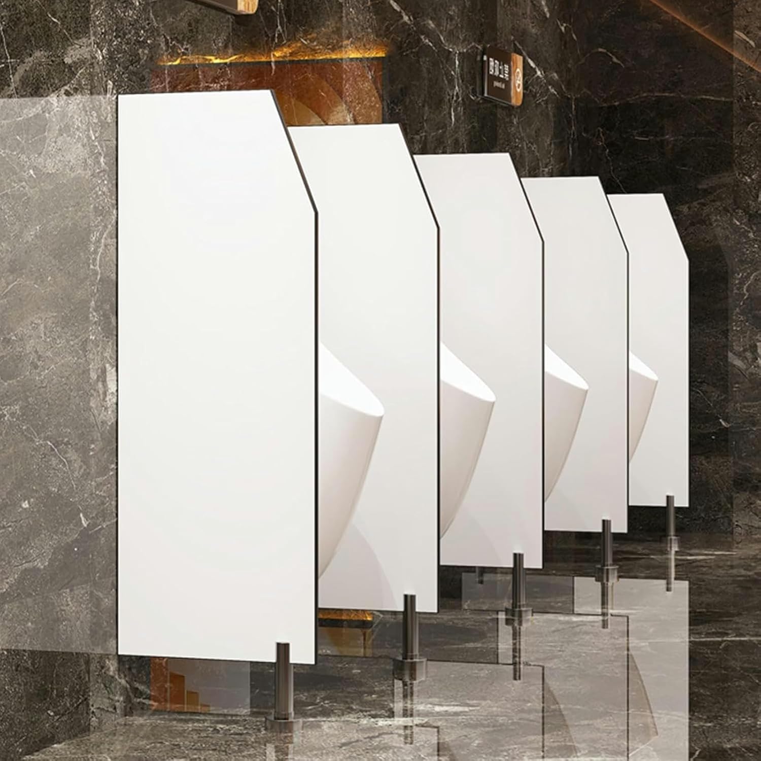 Urinal Screen,Wall Divider Partition Public Toilet Partition,Urinal Baffle Urinal Board,urinals Partition with Stainless Steel Fittings,Urinal Privacy Screen for Office/Supermarket
