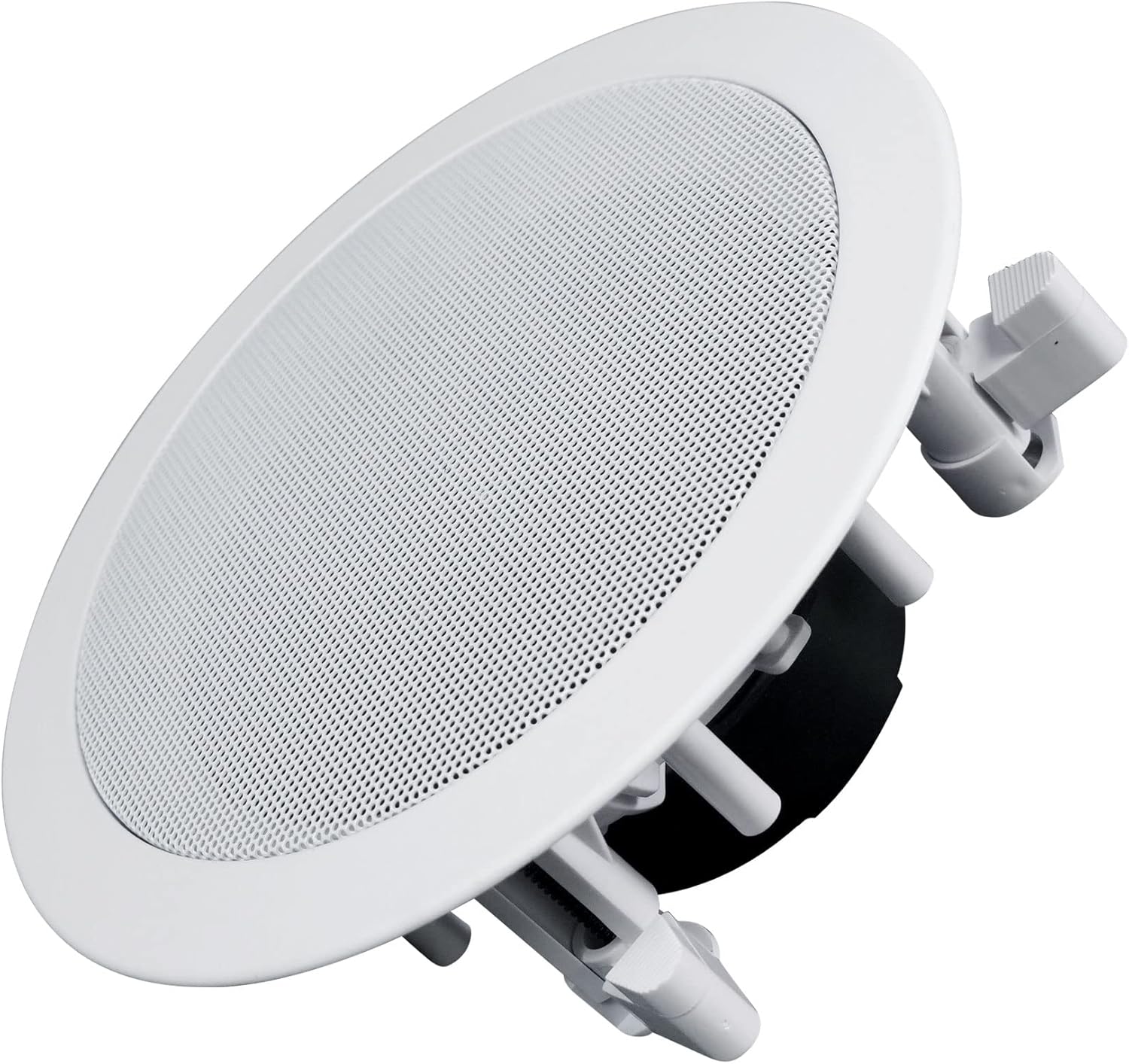Rockville HC55-16 Bundle: (2) 5.25 in 300-Watt White 2-Way in-Ceiling Home Theater Speakers, 16 Ohm, Polypropylene Cone, Rubber Surround, Mylar Dome Tweeter, Flush Mount Grills, 4-Piece