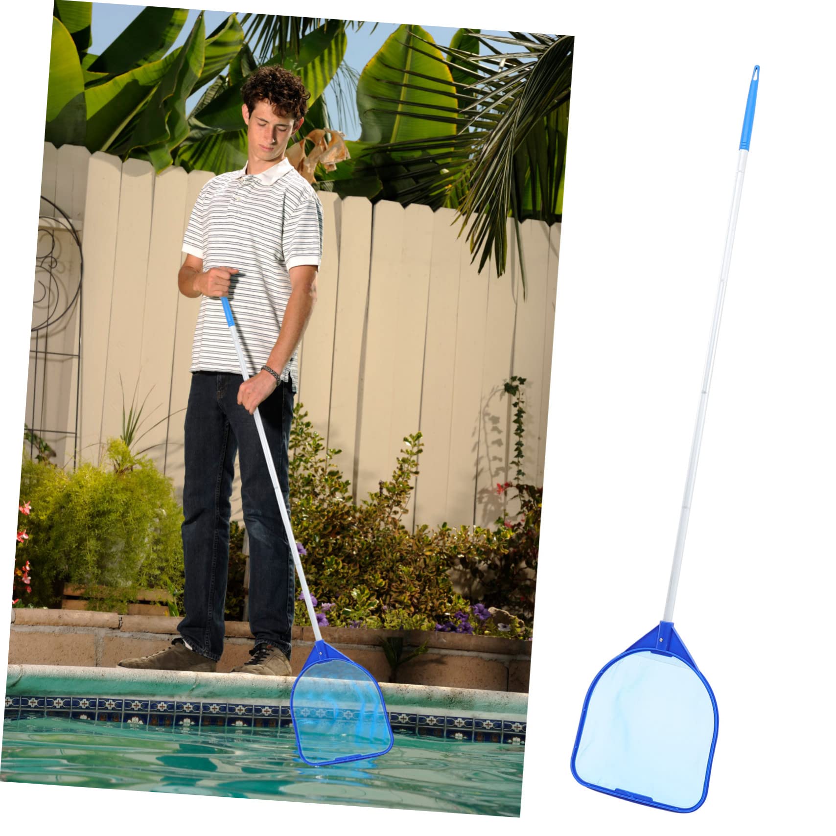 SUPVOX 3 Piezas Red de Limpieza de Piscinas Cosas de Piscina bañera Suelo Red recogehojas Piscina Limpieza Piscina Red de Pala para Piscina Redes de alberca para Limpieza el plastico Blue
