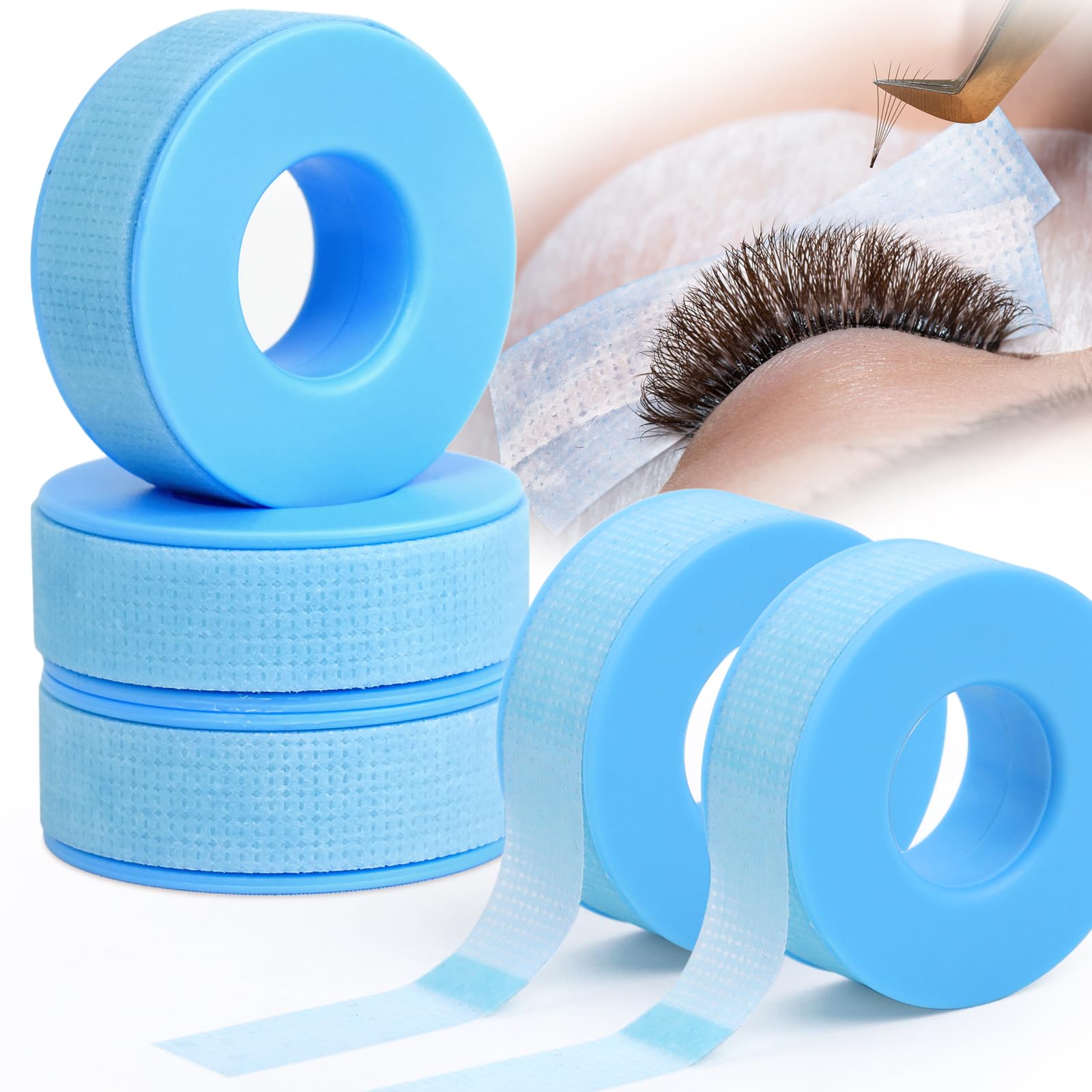 EMEDA Silicone Lash Tape for Eyelash Extensions - Gel Eyelash Tape for Sensitive Skin to Make Up/Lips/Eye Shadow/DIY/Salon Easy Tear Microporous
