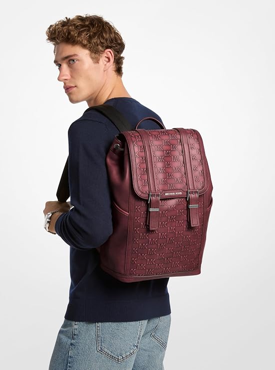 Michael Kors Men's Colby Medium Buckle Flap Backpack