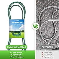 Vista 3 de Cinturón para cortacésped de 1/2" x 134" para Cub Cadet MTD Troy-Bilt 754-04044, 754-04044A, 954-04044, 954-04044A Massey Ferguson Blanco