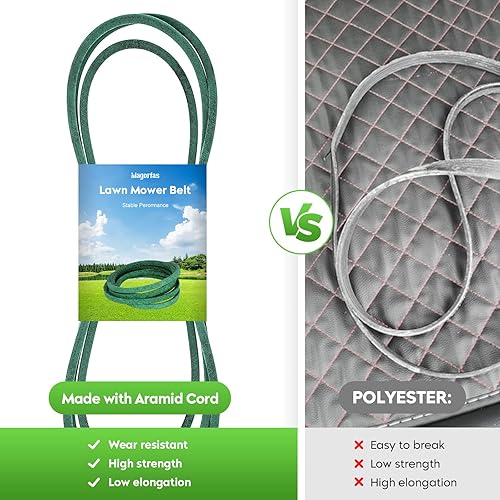 Miniatura 3 de Correa de transmisión para cortacésped de 1/2" x 91" para MTD 754-05027 954-05027 754-04142 954-04142 Cub Cadet 490-501-C061 Simplicity 1726472