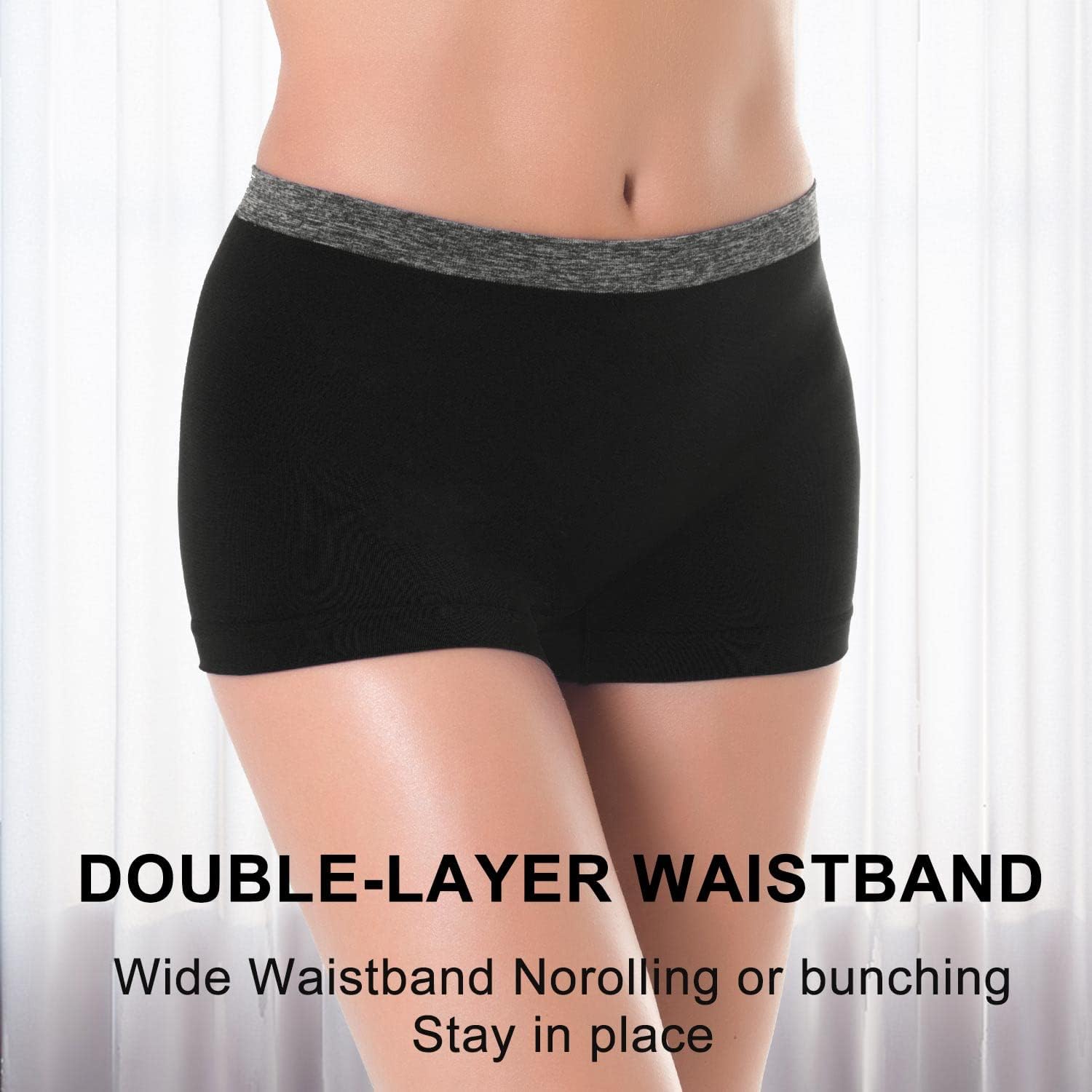 DEEP TOUCH Womens Seamless Underwear Boyshort Panties Boxer Briefs No Show Panty for Ladies Comfortable - Image 7