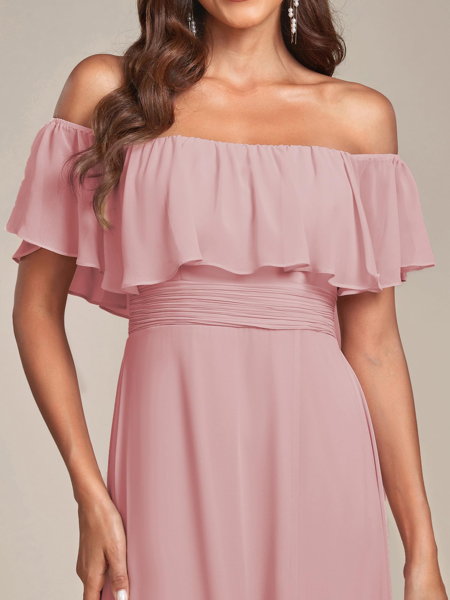 Ever-Pretty Fendue Robe de Demoiselle d'honneur Soirée Femme Longue Cérémonie ES00969-P