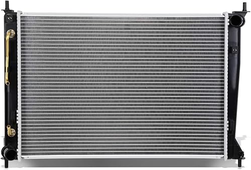 Miniatura 7 de DNA Motoring OEM-RA-2392 Radiador de enfriamiento de aluminio de 1 fila estilo OE compatible con 01-02 Kia Rio 1.5 AT, 25-1/2 pulgadas de ancho x