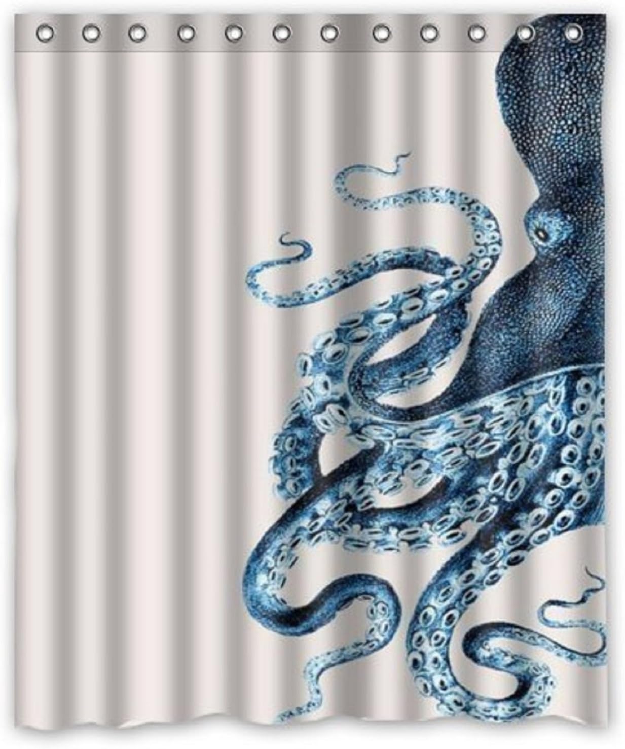 Custom Octopus Steampunk Ocean Shower Curtain - Bathroom Decor (60x72, Octopus 4) by Miss Personality