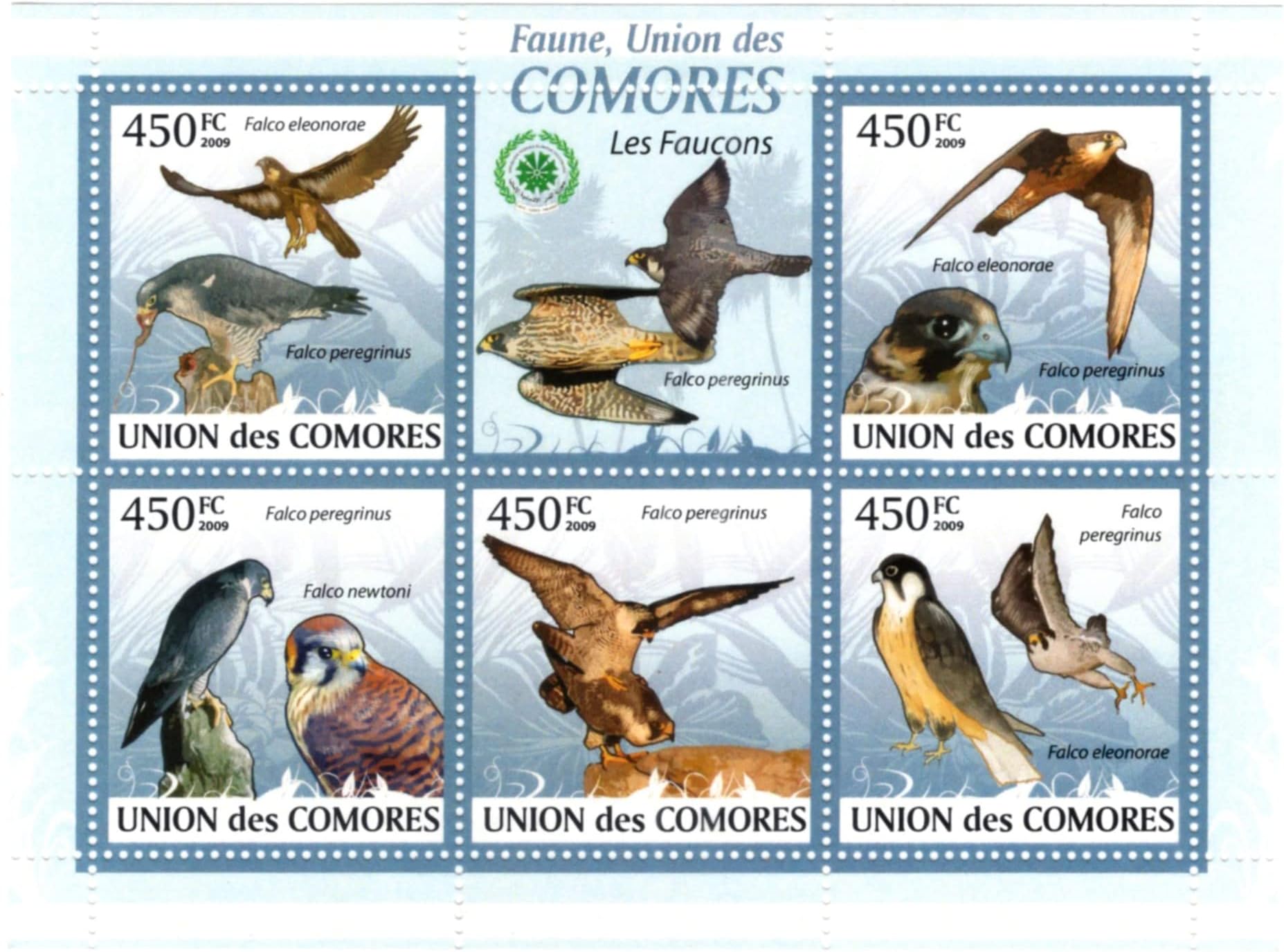 Mahaphilla Comoros 2009 Bird 5v Stamp Miniature Sheet MINT/MNH for Collection Multicolor