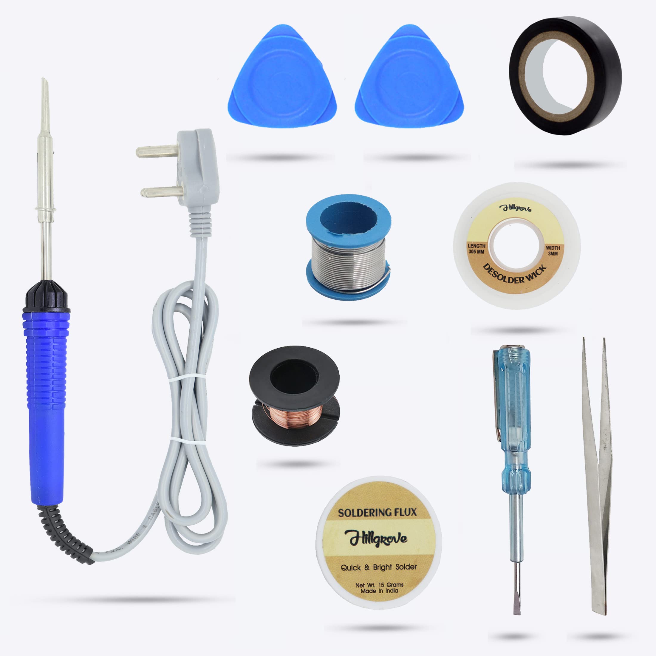 Hillgrove HGVE6M1 Basic 25W 9in1 Soldering Iron Kit Pencil Type Corded Soldering Iron Hobby Kit (B09WY4LJTV) Amazon Price History, Amazon Price Tracker