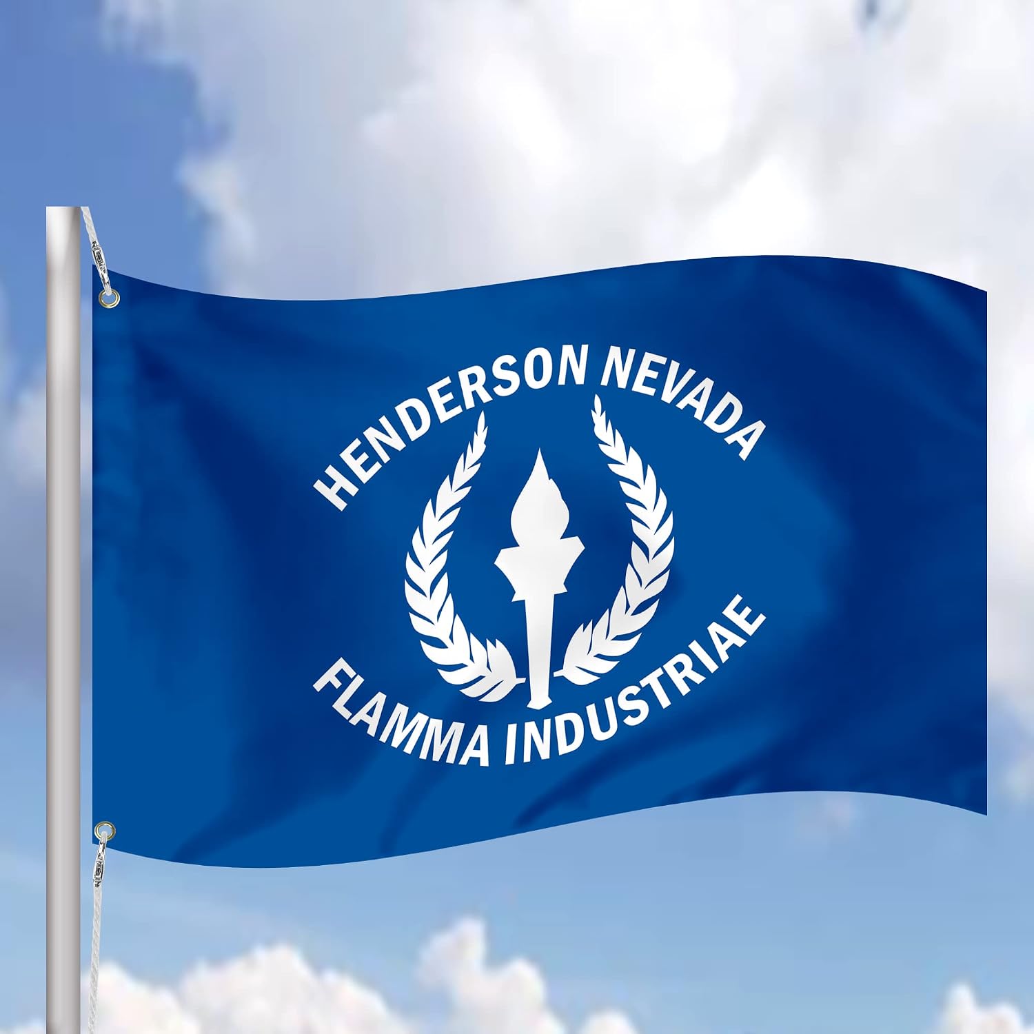 Henderson 3x5 feet Flag Banner Vivid Color Double Stitched Brass Grommets