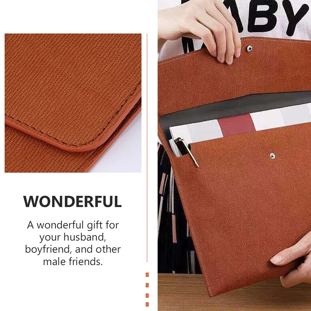 Almacenamiento de moda del bolso de trabajo del tamaño A4 del bolso de documento de la PU de la cartera del negocio 9