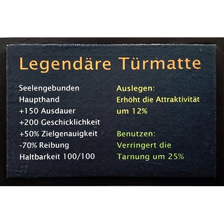empireposter Legendäre Türmatte - Fußmatte, Größe: 60 x 40 cm, Material Polypropylen