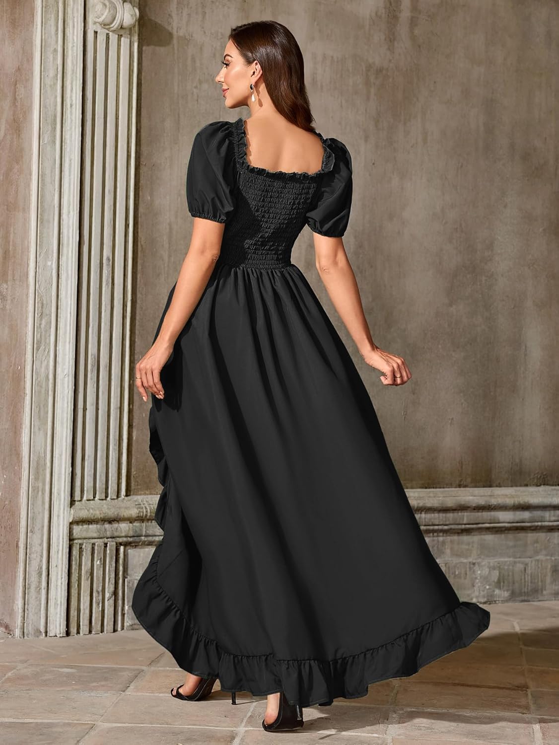 Abaowedding Renaissance Costume Women Medieval Dress Irish Chemise Dress