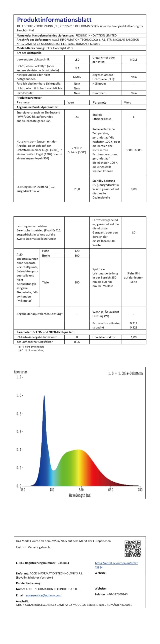 Reolink 4K 8MP Wi-Fi 6 Überwachungskamera Aussen mit 3000 Lumen Flutlicht
