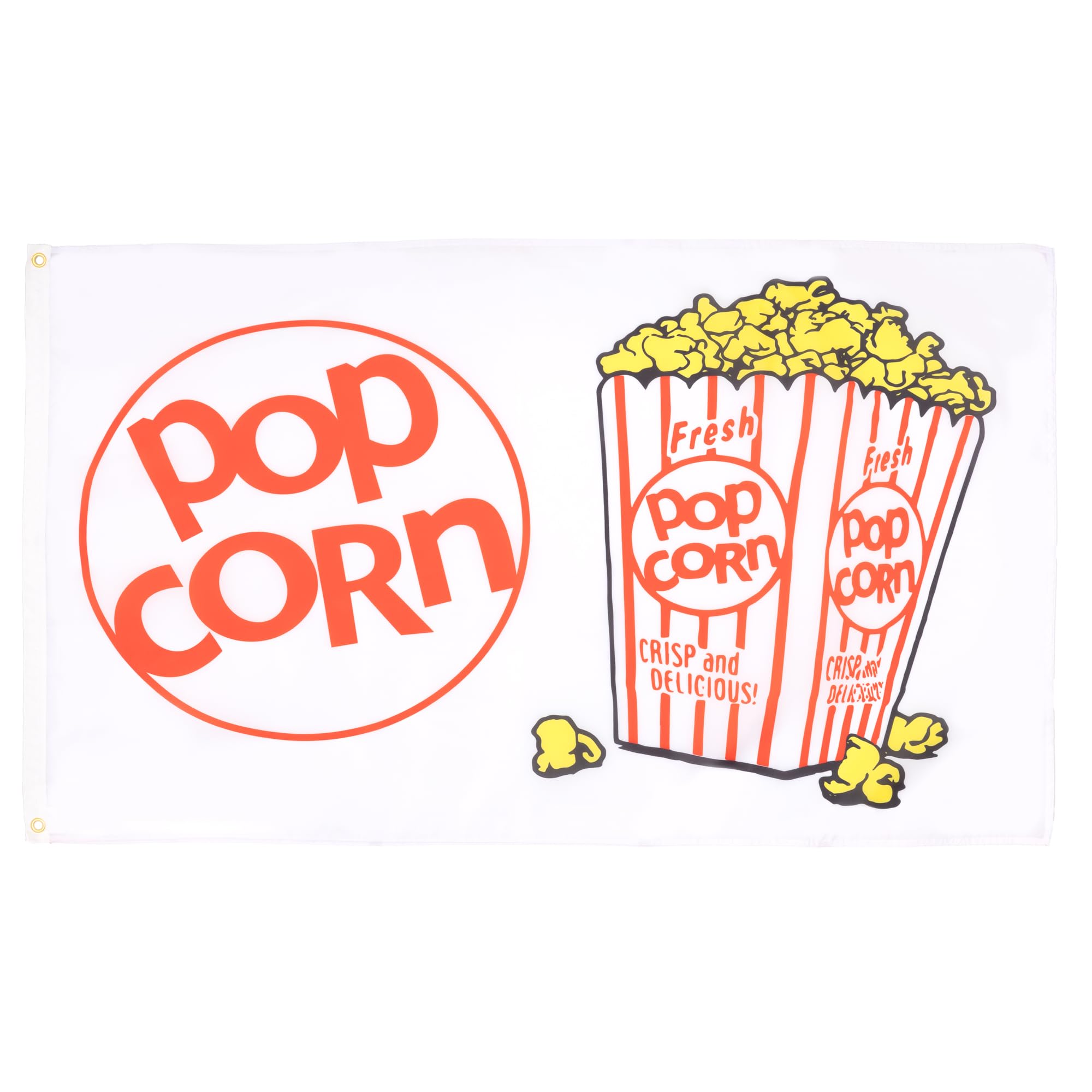 AZ FLAG - Popcorn Flag - 2x3 Ft - 100D Polyester Pop Corn Banner with Two Metal Grommets - Fade Resistant - Vivid Colors - 2' x 3' Feet - 90x60 Cm