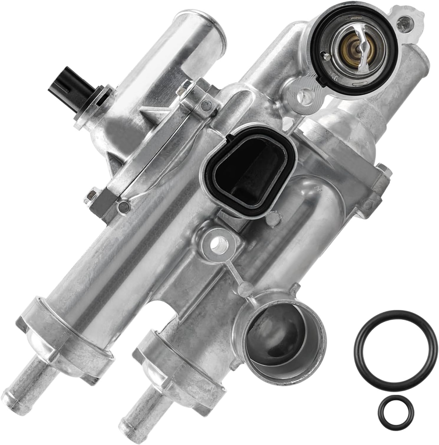 MILIPARTS Thermostat Housing Assembly - Compatible With Chrysler, Dodge, Jeep 1.8L 2.0L 2.4L (2007-2017) Replaces 68003582AB - View #4