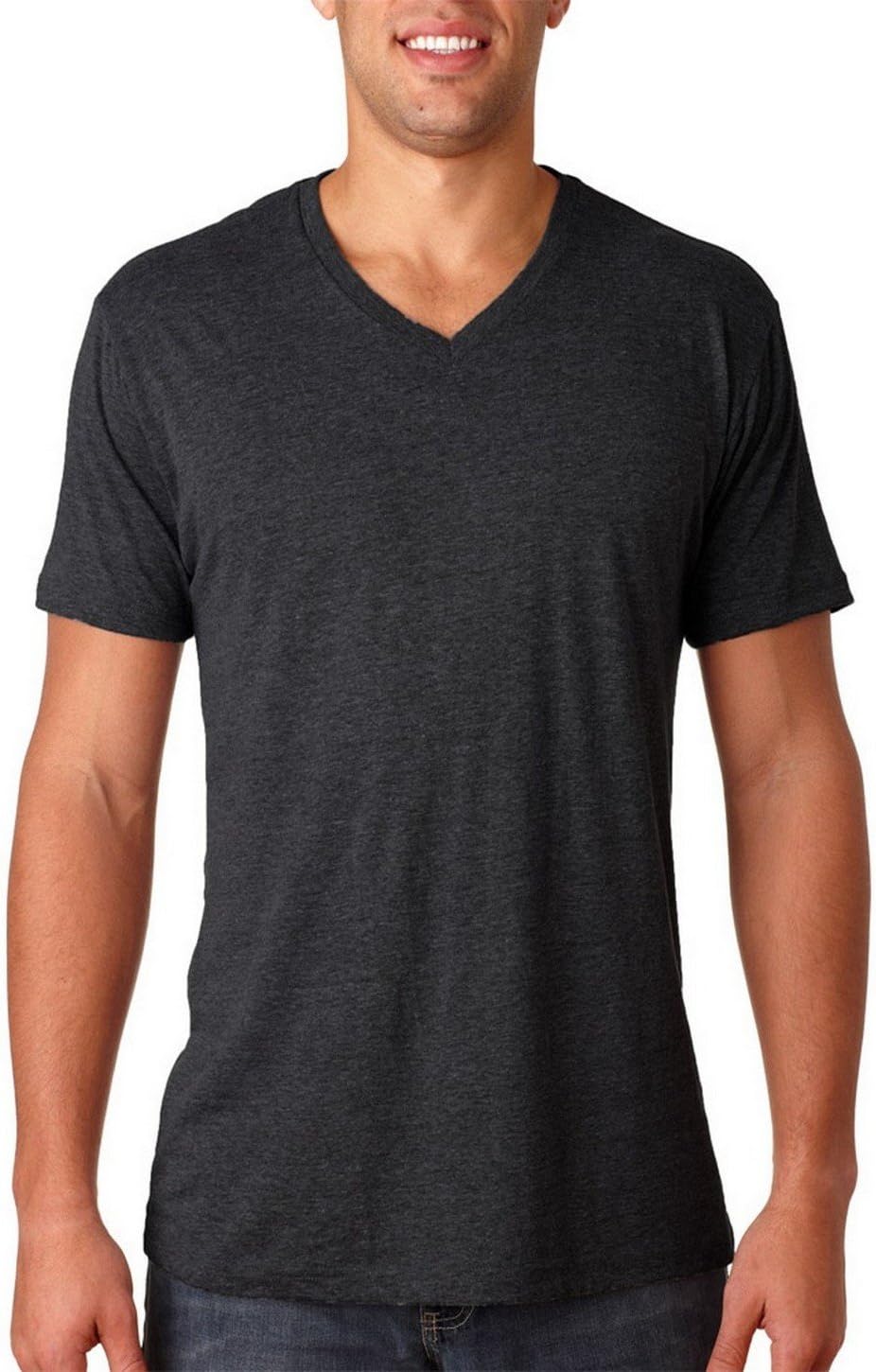 Next Level 6040 Triblend V-Neck Tee Vintage Black XX-Large | Amazon.com