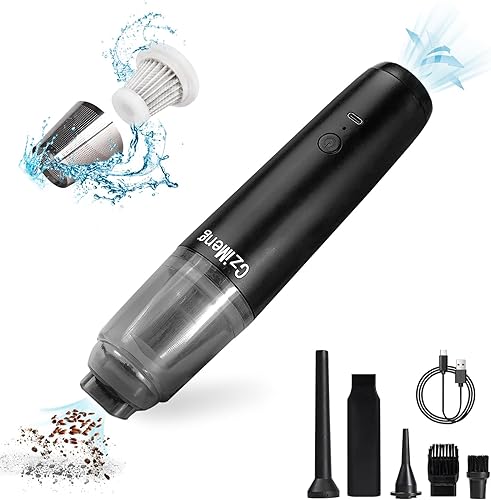 Aspiradora de mano inalámbrica, aspiradora de coche, alta potencia, recargable, succión y soplado, mini aspiradora para automóvil, hogar, oficina,