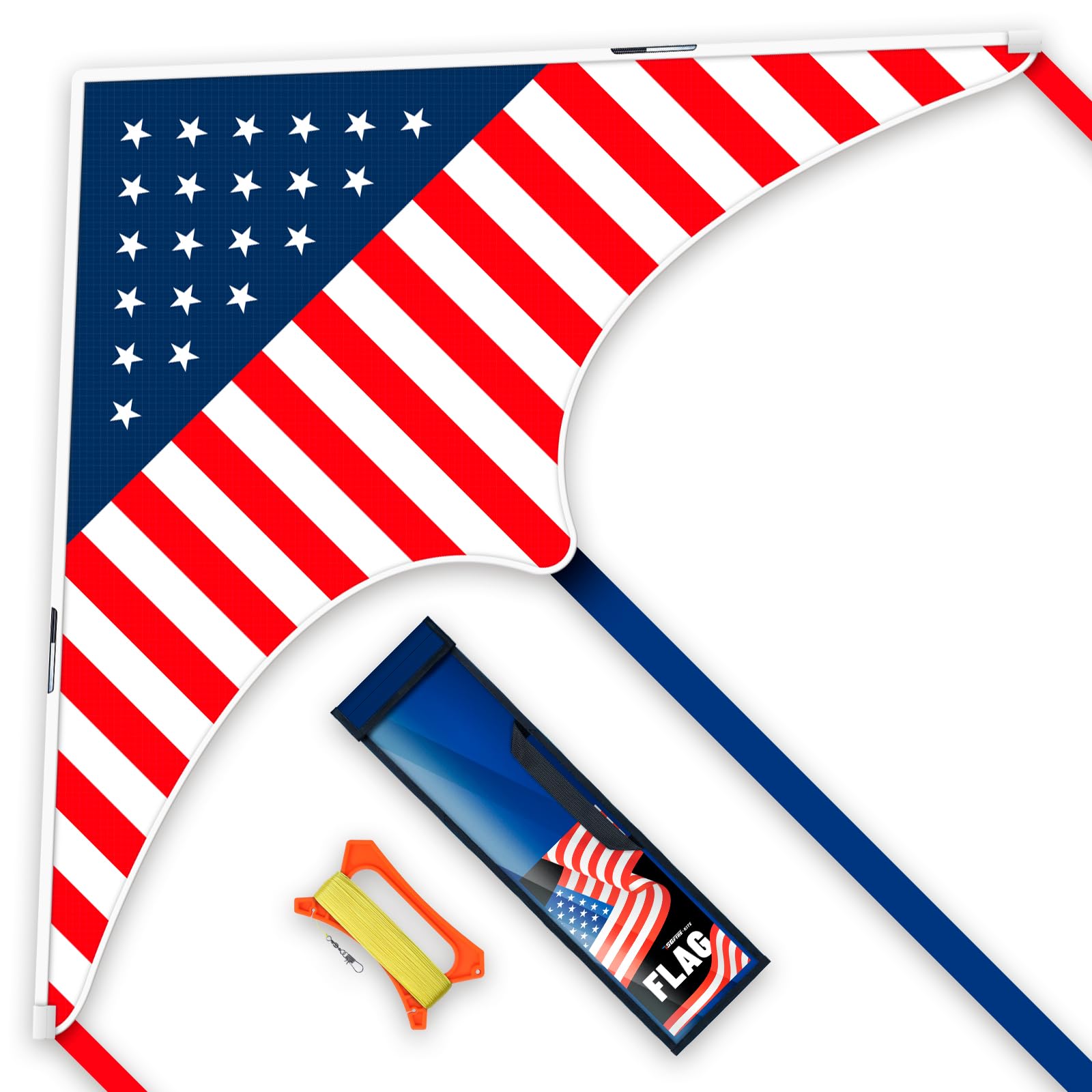 Kite, Large Delta Kites for Kids and Adults, Easy to Fly Rainbow Kites, Durable Multifunctional Beach Kite, Tangle-Free Flight Line, Durable