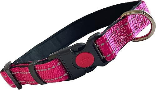 Miniatura 7 de Giving Paws - Collar de perro de nailon acolchado reflectante - Devuelve a las mascotas necesitadas - Cómodo acolchado de neopreno, collar de perro