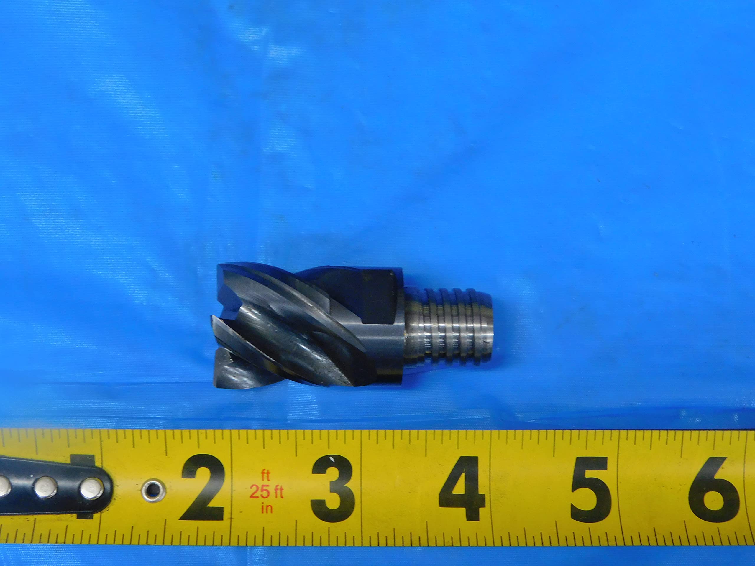 44182 High-Speed Center Cut Square End Mill, Solid Carbide, 5/16 in Dia Cutter, 13/16 in Length of Cut, 5 Flutes, 5/16 in Dia Shank, 2-1/2 in Oal, Aplus, (Pack of 1)