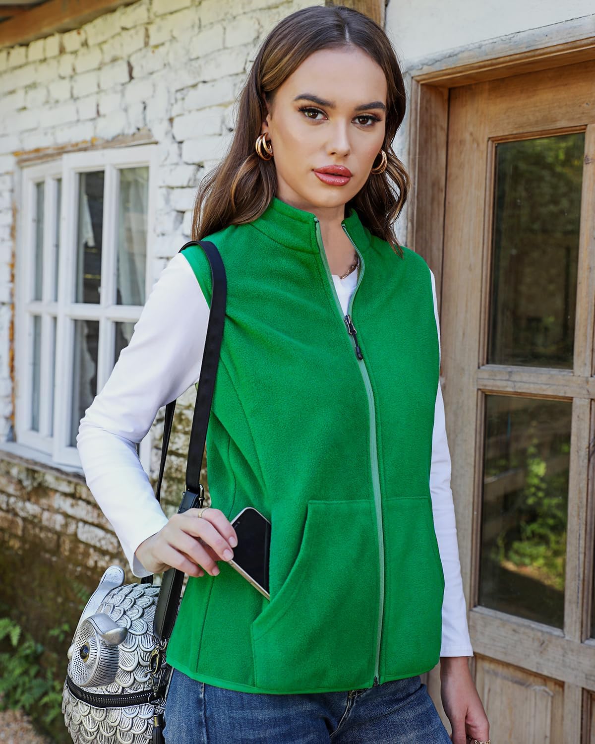 Xeoxarel Women's Fleece Vest with 6 Pockets (XS-2XL) - Image 2