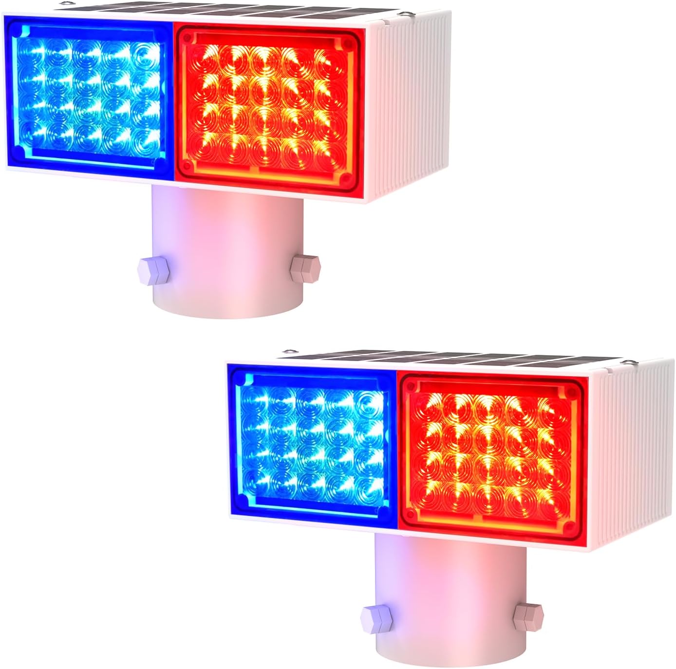 Aolyty Solaire Stroboscope Lumière D'Alarme à 360 Degrés, étanche