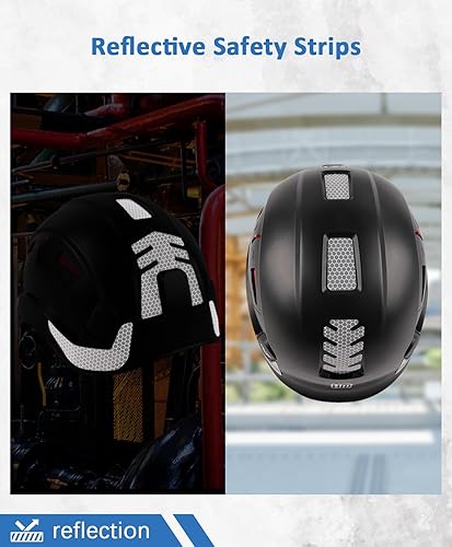 Vista 5 de Safety Helmet Hard Hat, ANSI Z89.1 Approved Lightweight Vented Work Helmet, 6-Point Adjustable Ratchet Suspension Hardhat Ideal for Industrial and