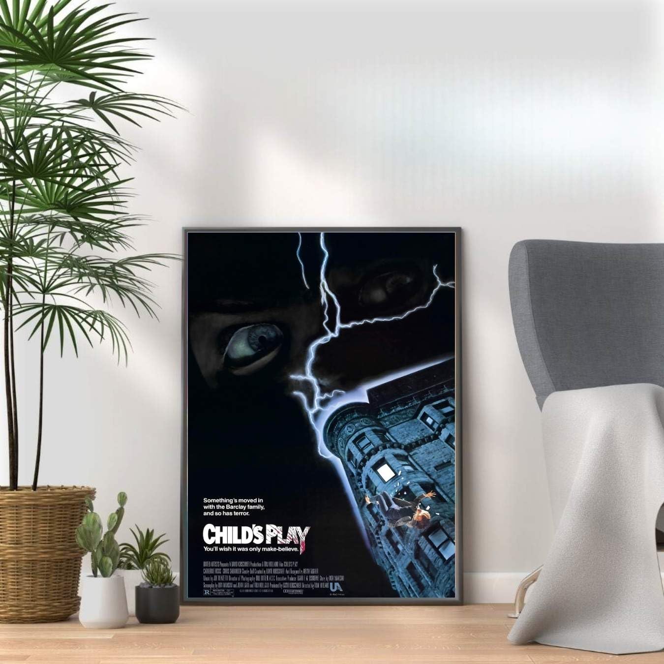 Horror Movie Poster Prints, Scary Film Wall Art, Halloween Decor, Horror Room & Home Cinema Wall Decor (CHILD'S PLAY, A4 Print Only (30x21cm))