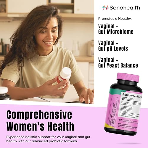 Miniatura 7 de BioBloom Probióticos vaginales para mujeres, equilibrio de pH con prebióticos y Lactobacillus Probiotic Blend Suplemento de salud vaginal para mujer