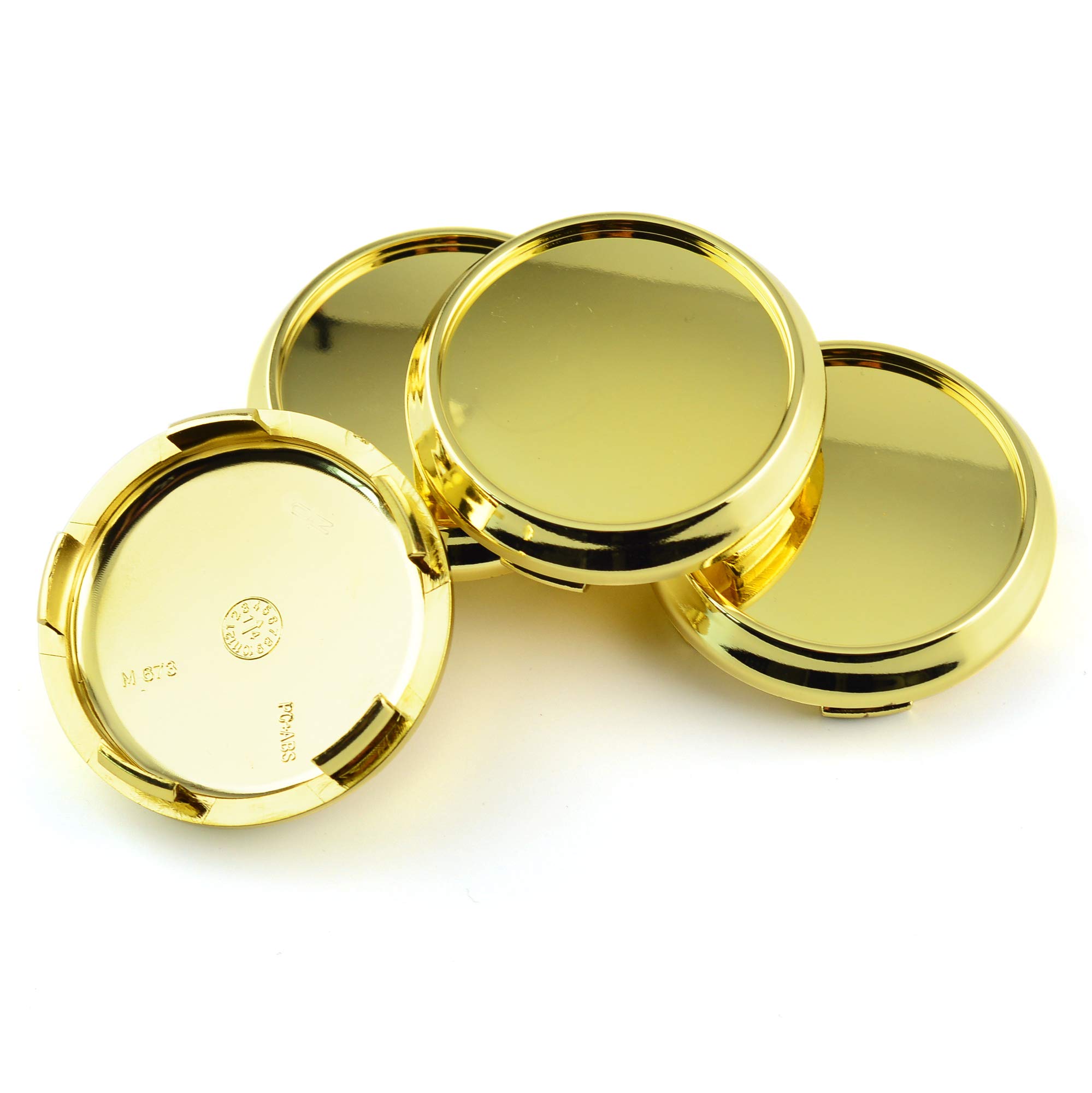 Amazon.co.jp: ホイールセンターキャップ 67.5mm 62mm 4個 金 