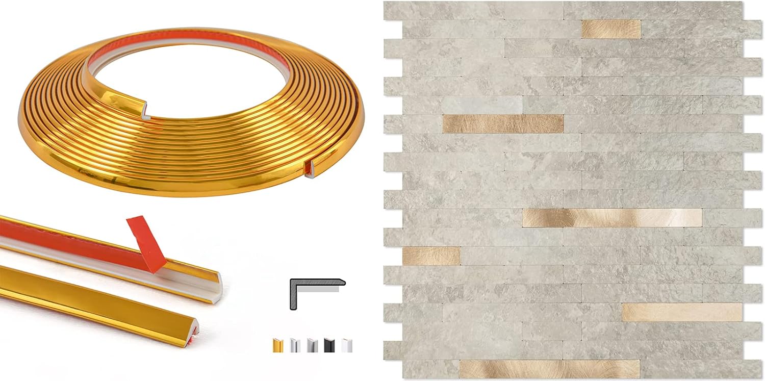 Art3d 20ft Outside Vinyl Corner Trim with Peel and Stick