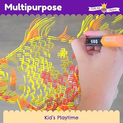 Miniatura 7 de Chalky Crown - Marcadores de tiza líquida para pizarras Rotuladores de borrado en seco Marcadores de tiza para pizarras, ventanas, pintarrones