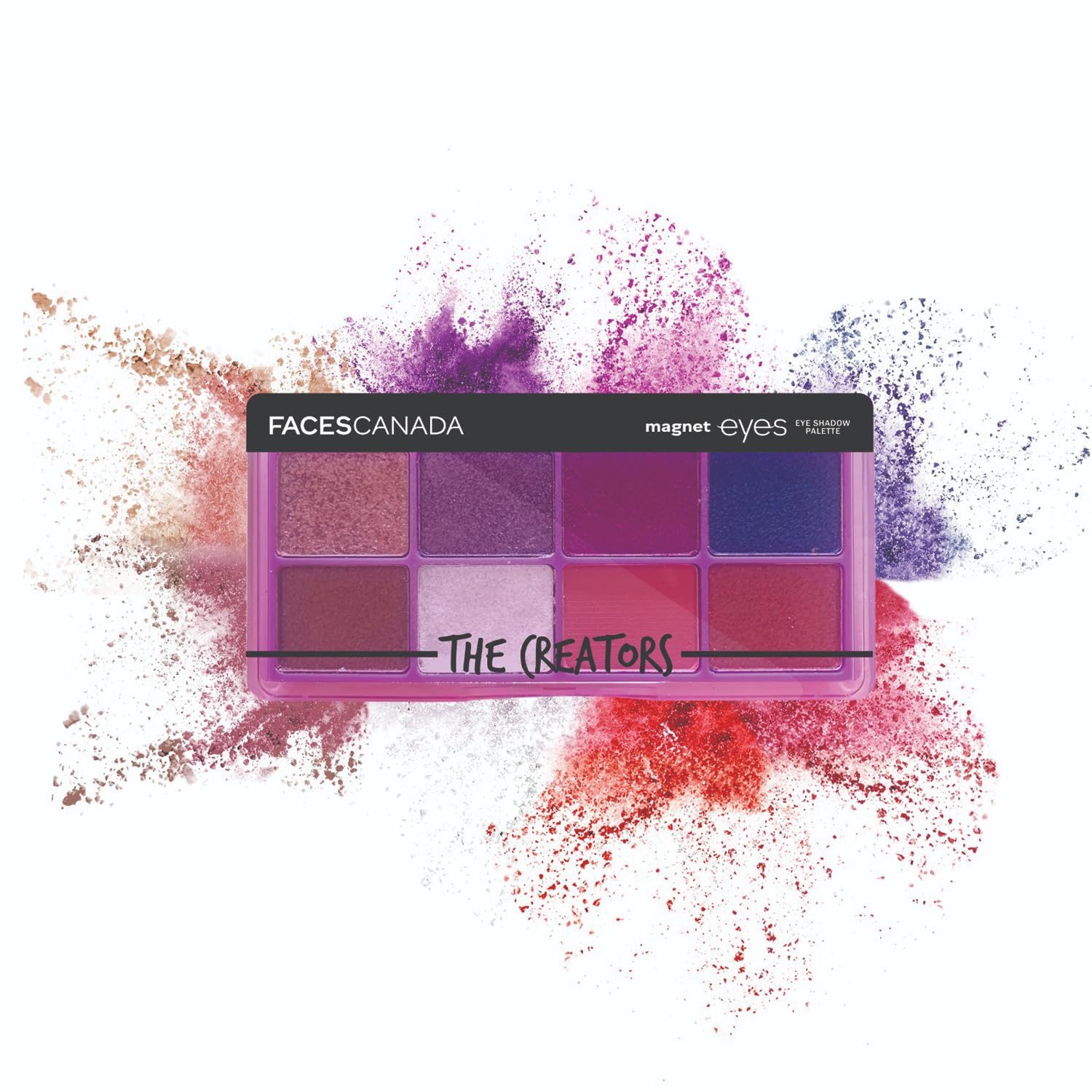 FACES CANADA Magneteyes 8 in 1 Eyeshadow Palette - The Creators, 6.4g | Shimmer & Matte Shades | Long Lasting & Intensely Pigmented | Buttery Soft Lightweight Texture | Smooth & Easily Blendable-image-30