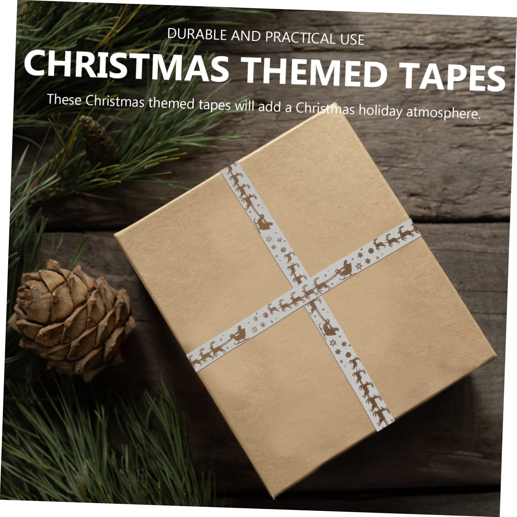 Abaodam 36pezzi Nastro Adesivo Decorativo Natalizio Di Washi Tape Con Motivi Festivi Per Scrapbooking Decorazioni e Regali Di Natale