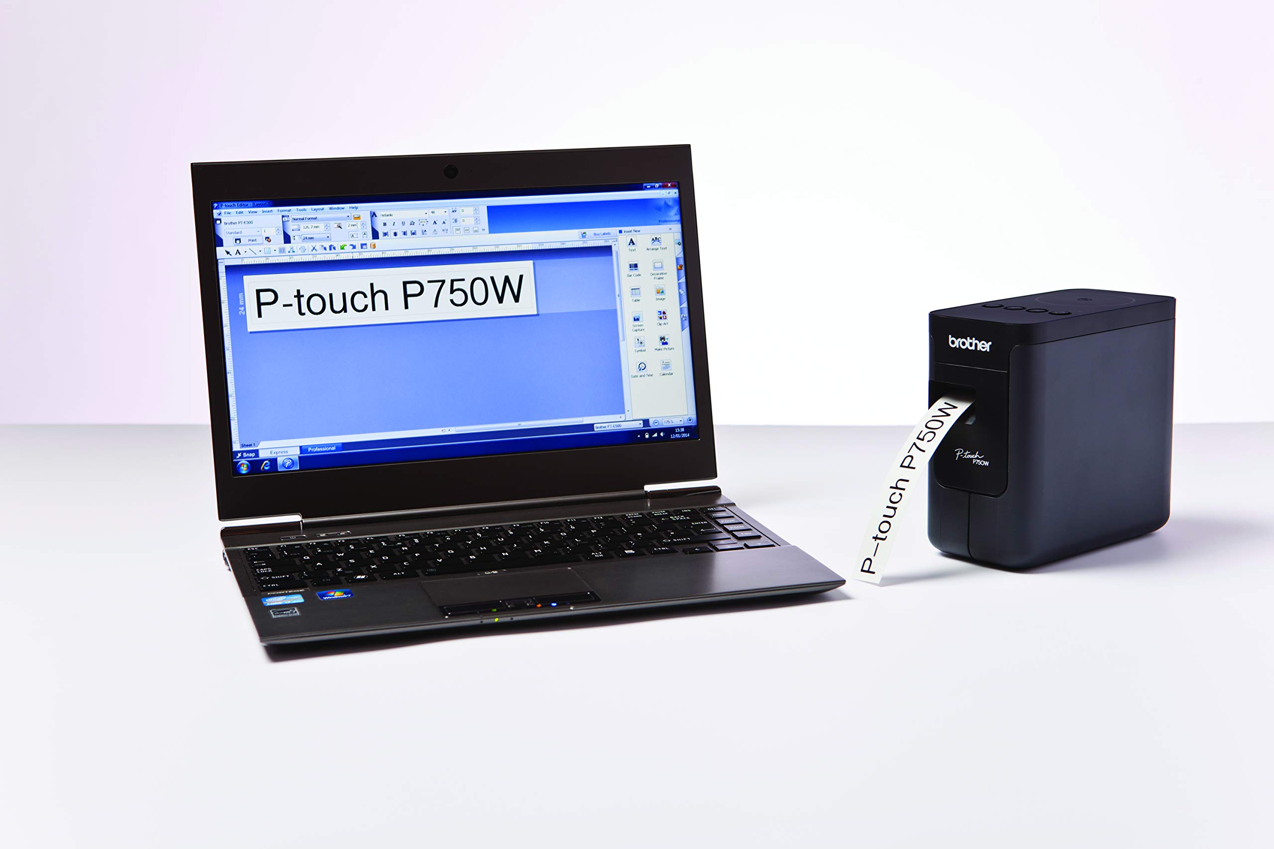 Brother PTP750W - Rotuladora electrónica Profesional con conexión PC, WiFi y NFC