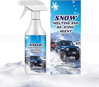 Windshield Ice Melt Spray | 120ML Fast-Acting Glass Freeze Snow Remover Agent | Car Deicing Spray,for SUV RV Sedan Truck Minivan Auto