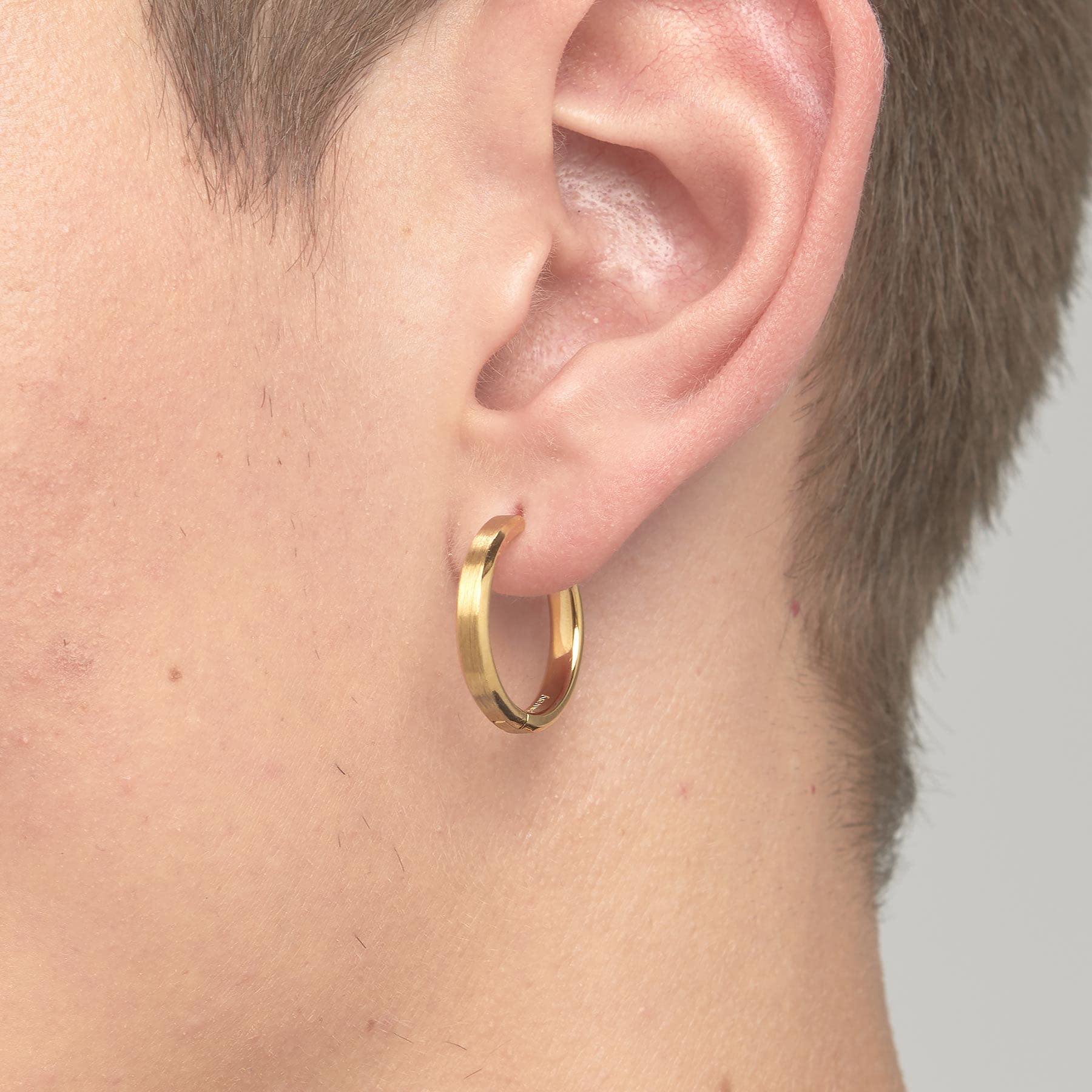 Brosway Orecchino Singolo Uomo, Orecchino a Cerchio in Acciaio | Collezione INK - BIK103