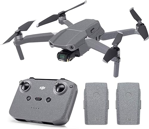 Vista 47 de SopiGuard Skin for DJI Mavic Air 2 - Juego completo de calcomanías de vinilo de precisión + controlador + 3 fundas de batería (rosa negra brillante)