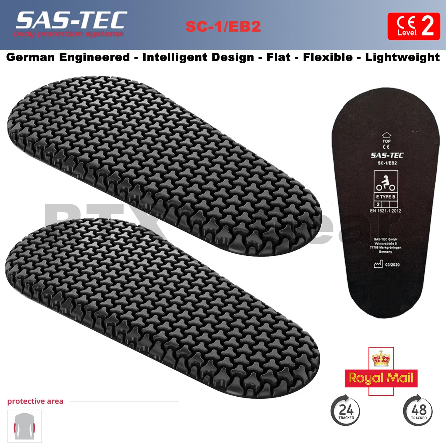 Protezioni Per Moto Bambini E Ragazzi - Inserti Spalla E Gomito Livello 2 SAS-TEC - Foto 5