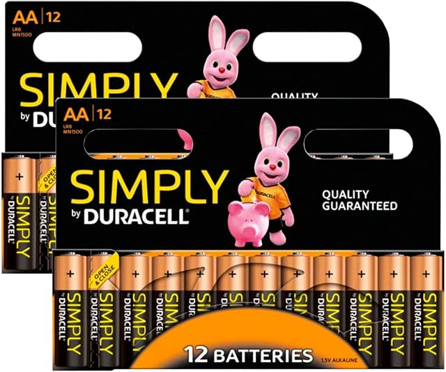 Duracell Simply Aa Batteries, 24 Pack Aa