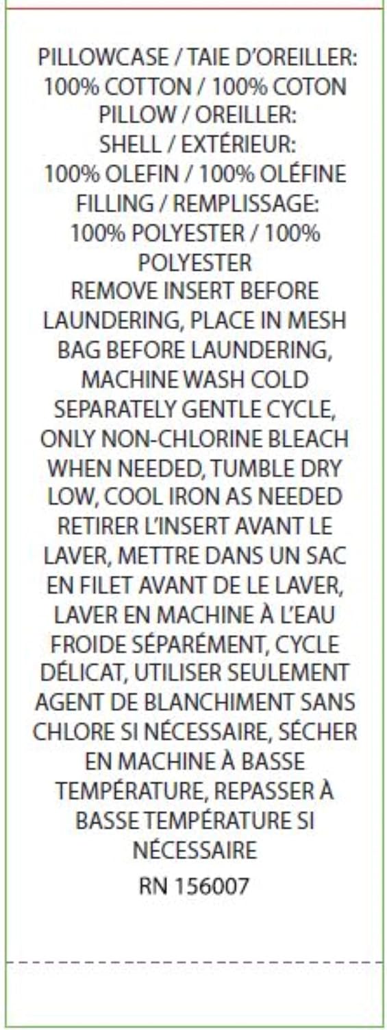 Vera Bradley Women's Cotton Decorative Throw Pillow Cover With Hypoallergenic Insert, Hedgehog Wild - Recycled Cotton, One Size