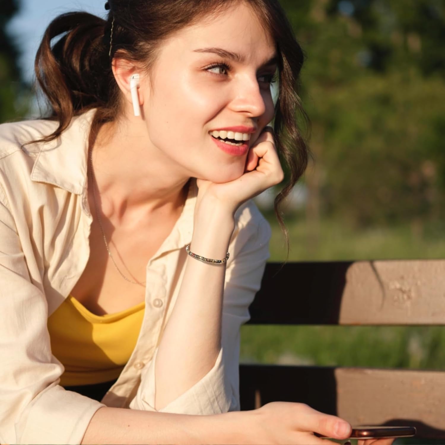 Inspirational Gifts Bracelets for Women Encouraging Healing Natural Stone Bracelets - Get Well Soon Gifts for Women Best Friends Sister Bestie - Life is Tough But So are You Bracelet - Image 7