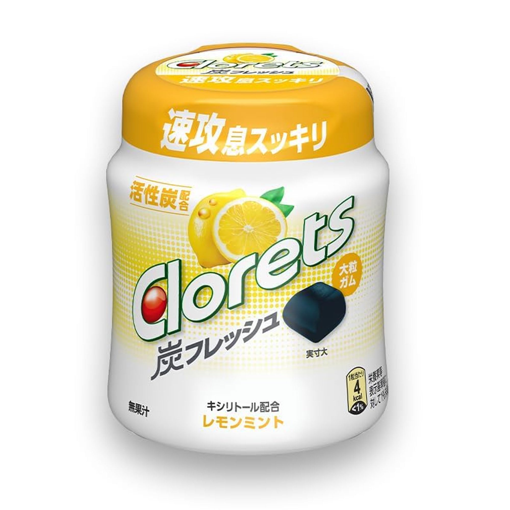 Amazon | モンデリーズ クロレッツ炭フレッシュ レモンミント