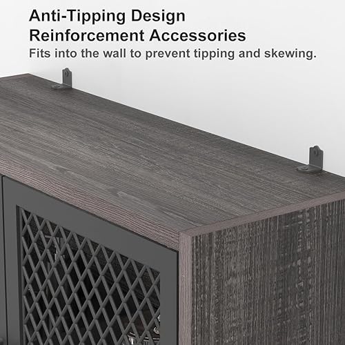 Miniatura 6 de Launica Armario de almacenamiento sobre el inodoro, organizador de baño industrial sobre el inodoro, soporte de ahorro de espacio para el baño con