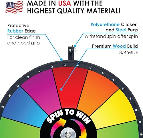 Miniatura 4 de 36en girar para ganar Premio Rueda con secciones especiales de borrado en seco