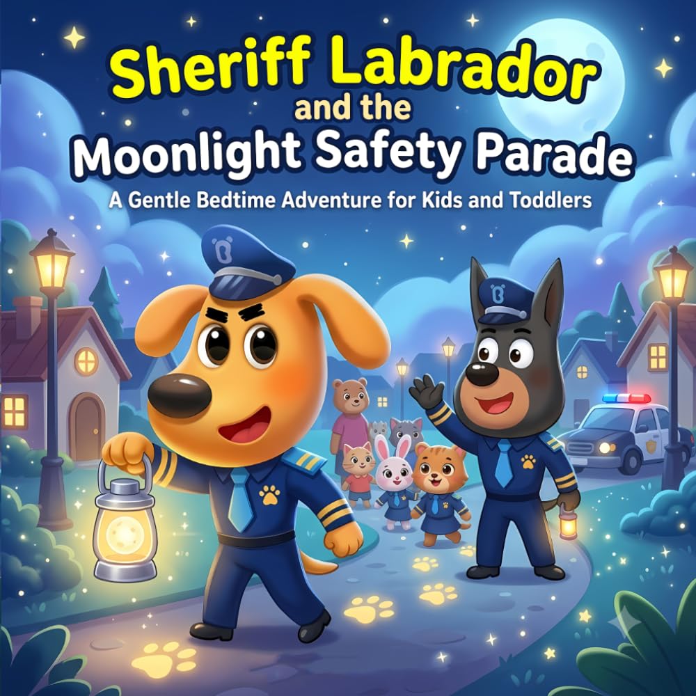 Sheriff Labrador and the Moonlight Safety Parade: A Gentle Bedtime Story About Safety, Teamwork, and Calm Choices for Toddlers and Preschoolers
