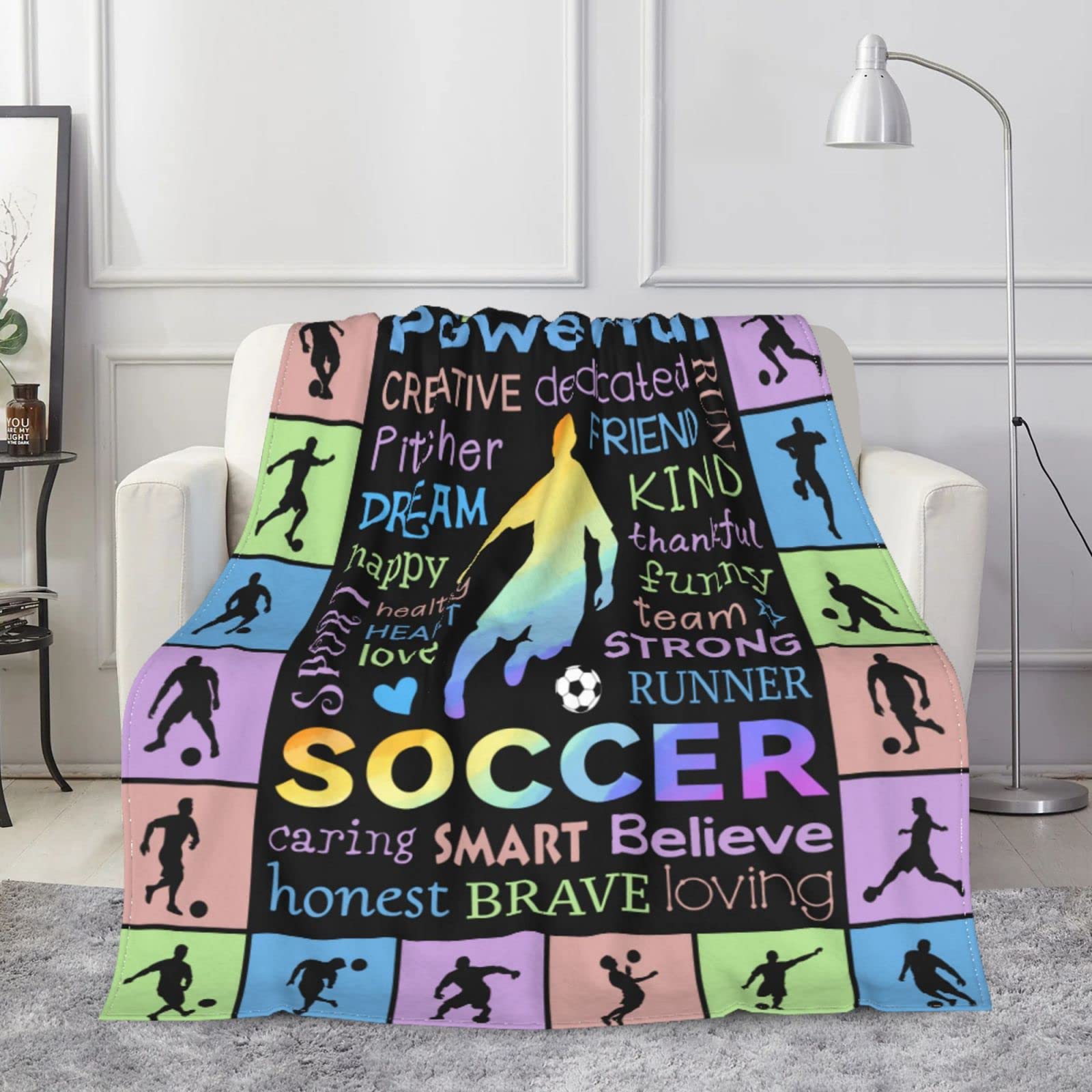 Soccer Blanket Soccer Gifts For Girls And Boys Cool Soccer